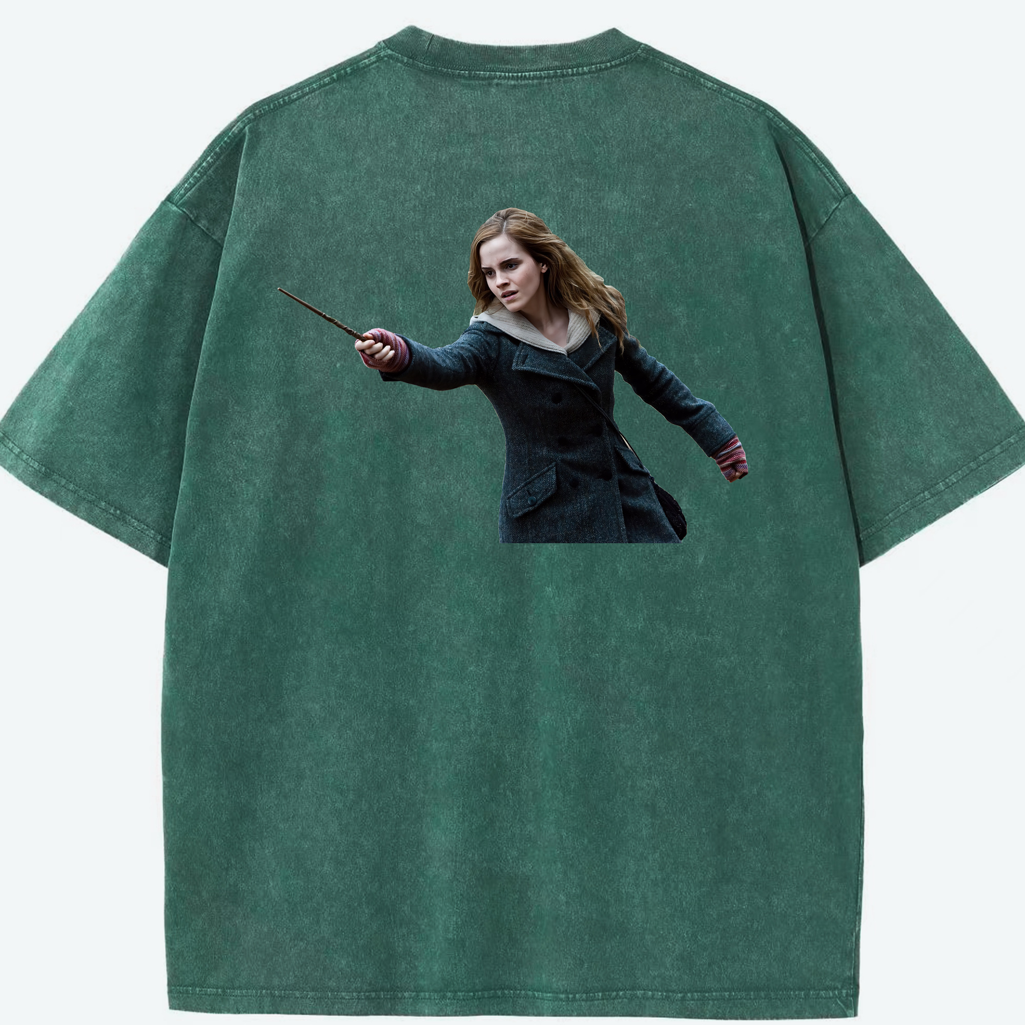 （画像用） Harry Potter ハリー・ポッターシリーズ 綿100% ヴィンテージ風 半袖Tシャツ（背面プリント）